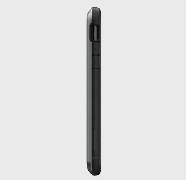 X-DORIA Defense Lux 3 meter drop test - Back Cover For iPhone 11 - Leather - Black