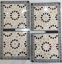 Quran Holder - Seashell And Wood - Pomegranate Seeds (Maroon) Color