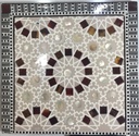 Quran Holder - Seashell And Wood - Pomegranate Seeds (Maroon) Color