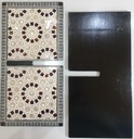 Quran Holder - Seashell And Wood - Pomegranate Seeds (Maroon) Color