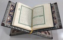 Quran Holder - Seashell And Wood - With Blue Color