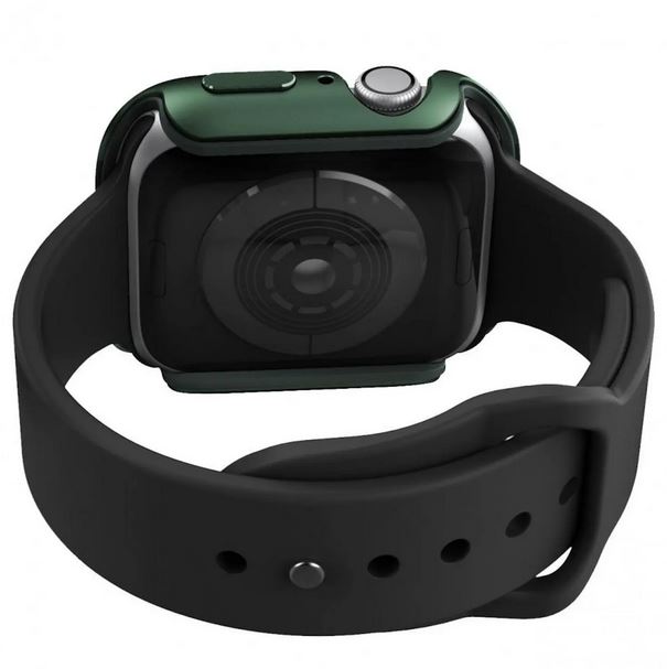 X-Doria Defense Edge Protective Case Cover for 44mm Apple Watch - Aluminum & Rubber - Green