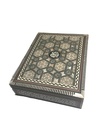 Quran Box - Natural Seashell And Solid Wood - Size 29