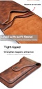 Puloka 2 Mobile Phones Waist Bag Case For Iphone, Samsung & smart phones - Pu Leather - Brown