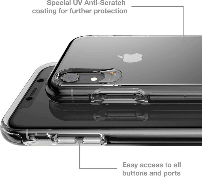 Original Gear4 Crystal Palace Case, 4m Drop Protection, D3O Technology, Anti-Yellowing, for Apple iPhone 12 Pro Max - glitter black
