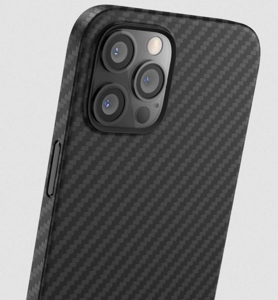 Santa Barbara Polo Carbon Fiber Case For IPhone 12 Pro Max - Ultra Thin Cover - Black