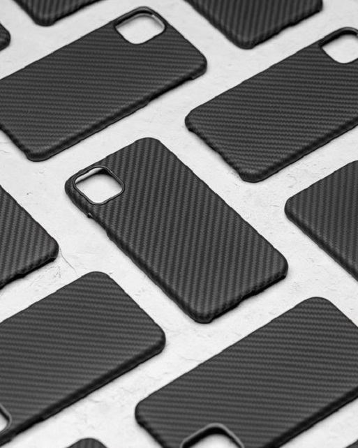 Santa Barbara Polo Carbon Fiber Case For IPhone 12 Pro Max - Ultra Thin Cover - Black