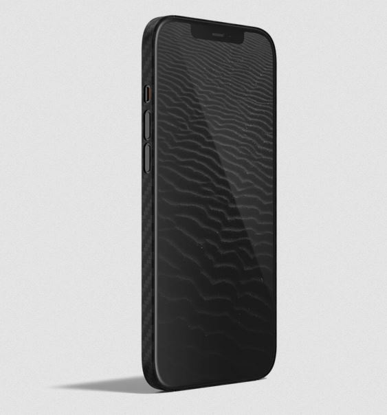 Santa Barbara Polo Carbon Fiber Case For IPhone 12 Pro Max - Ultra Thin Cover - Black