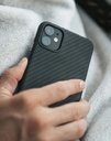 Santa Barbara Polo Carbon Fiber Case For IPhone 12 Pro Max - Ultra Thin Cover - Black