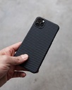 Santa Barbara Polo Carbon Fiber Case For IPhone 12 Pro Max - Ultra Thin Cover - Black