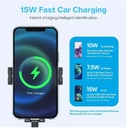 JOYROOM JR-ZS219 Triaxial Electric 15W Qi Wireless Charging Car Holder