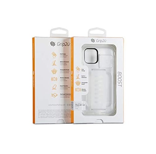 iPhone 12 Pro Max 6.7 BOOST dual layer case, kickstand, band, Gold