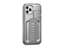 iPhone 12 Pro Max 6.7 BOOST dual layer case, kickstand, band, Silver