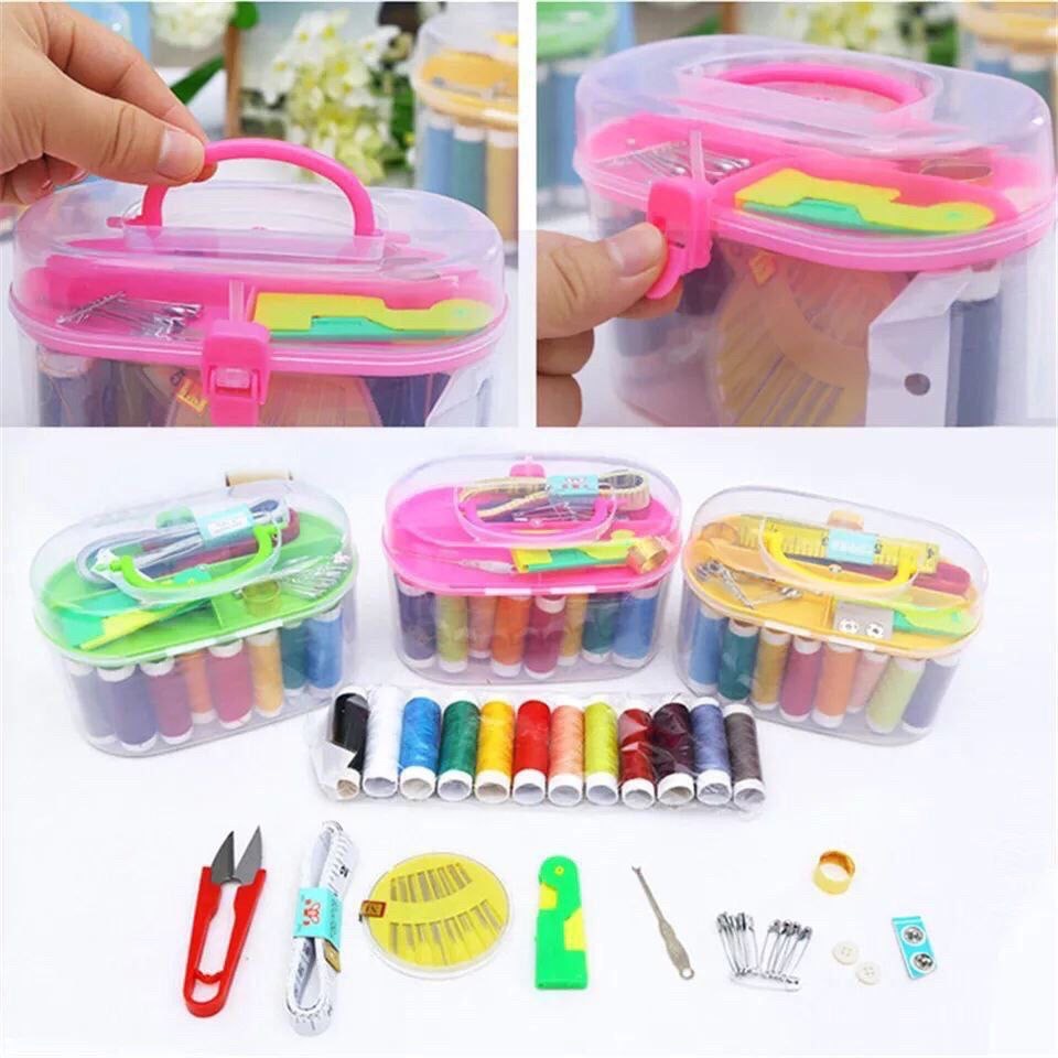 Mini Sewing Machine - 2 Speeds With Sewing Accessories Box