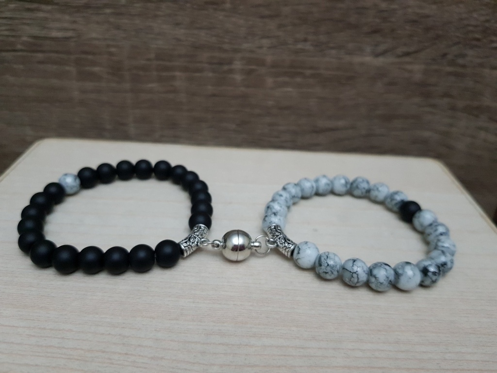 Bracelets From ABfly - Magnetic Lock Couple Bracelet