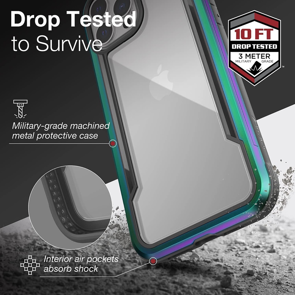Defense Shield 3 Meter Drop Test - Back Cover For IPhone 13 - case - Iridescent