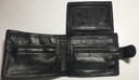 Elegant Genuine Leather Solid Wallet & Card Holder - Black