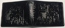 Elegant Men Solid Wallet & Card Holders - Black With Pharaonic Print