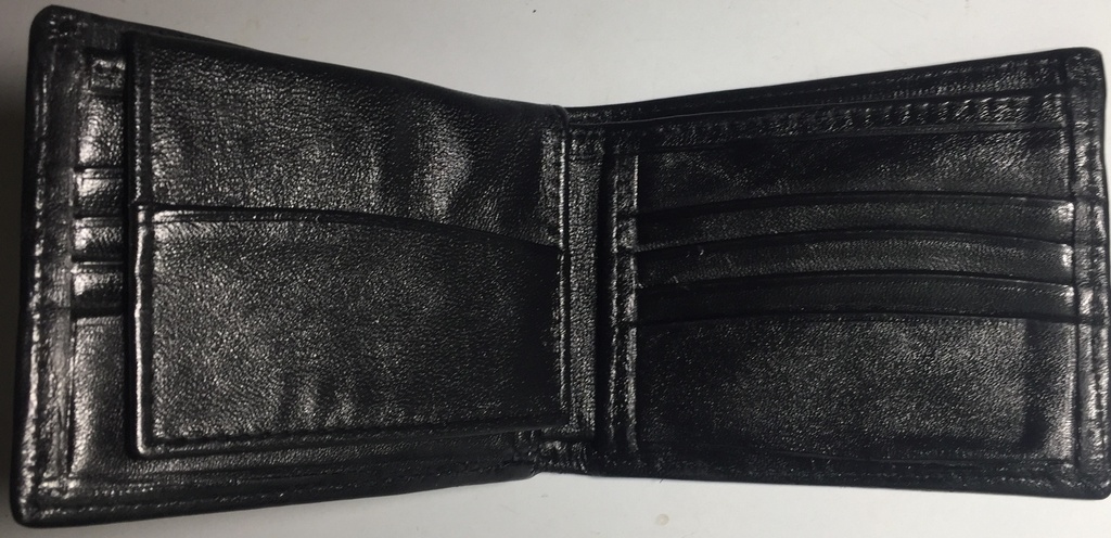 Elegant Men Solid Wallet & Card Holders - Black With Pharaonic Print