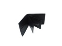 Elegant Genuine Leather Wallet & Card Holder - Quad Folding - Black