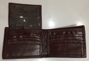 Elegant Men Solid Wallet & Card Holders - Maroon With Pharaonic Print