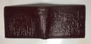 Elegant Men Solid Wallet & Card Holders - Maroon With Pharaonic Print