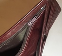 Elegant Genuine Leather Wallet & Card Holders - Tri-fold - Maroon