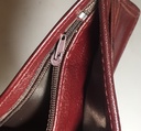 Elegant Genuine Leather Wallet & Card Holder - Quad Folding - Maroon