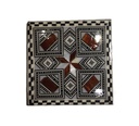 Coaster - Wood & Seashell - 6 Pcs In A Box - Square