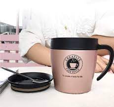 Travel Coffee Mug Insulated Creative Style 330 ML - Gold