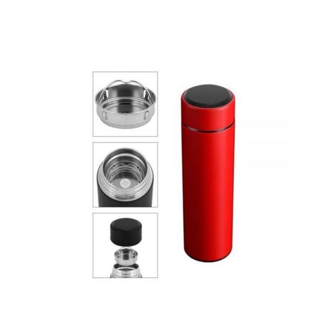 Thermal Flask - LED Digital Screen - 450 Ml - Red