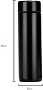 Thermal Flask - LED Digital Screen - 450 Ml - Black