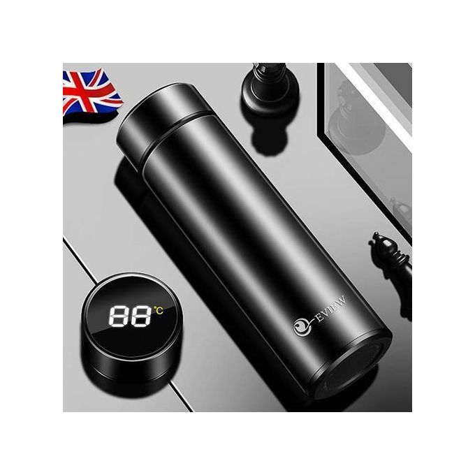 Thermal Flask - LED Digital Screen - 450 Ml - Black