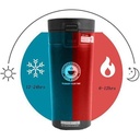 Travel Thermal Mug 380 ML Insulated Stainless Steel Safety Button - Pink