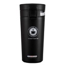 Travel Thermal Mug 380 ML Insulated Stainless Steel Safety Button - Black