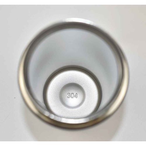 Travel Thermal Mug 380 ML Insulated Stainless Steel Safety Button - Black