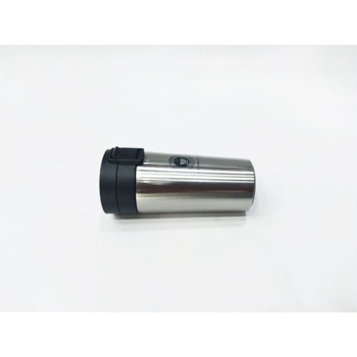Travel Thermal Mug 380 ML Insulated Stainless Steel Safety Button - Silver