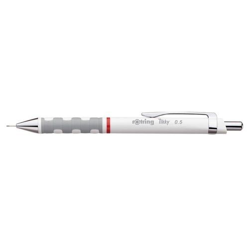 Tikky Mechanical Pencil With Eraser - 0.5 Mm - White