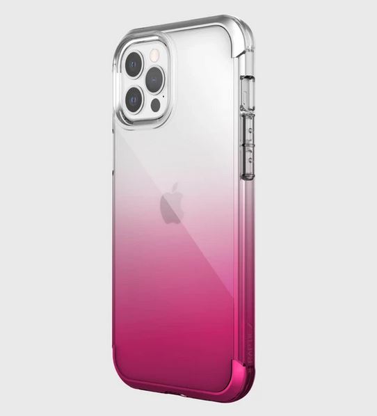 X-DORIA Defense Air 4 meter drop test - Back Cover For iPhone 12 Pro Max - Pink Gradient