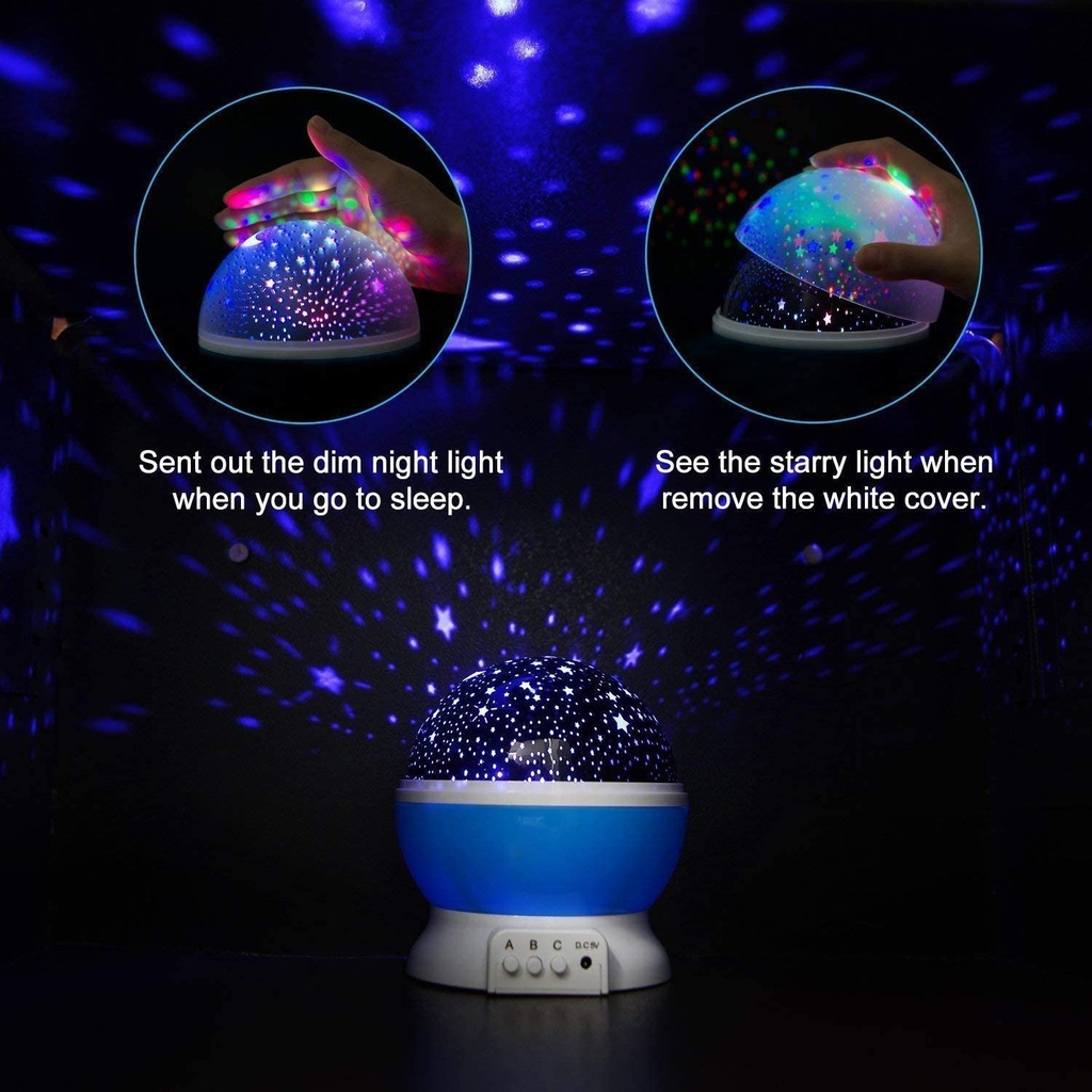 Star Master Dream Rotating Projection Lamp, Projector Lamp with USB Wire, Turn Any Room Into A Starry Sky (Multi Color)
