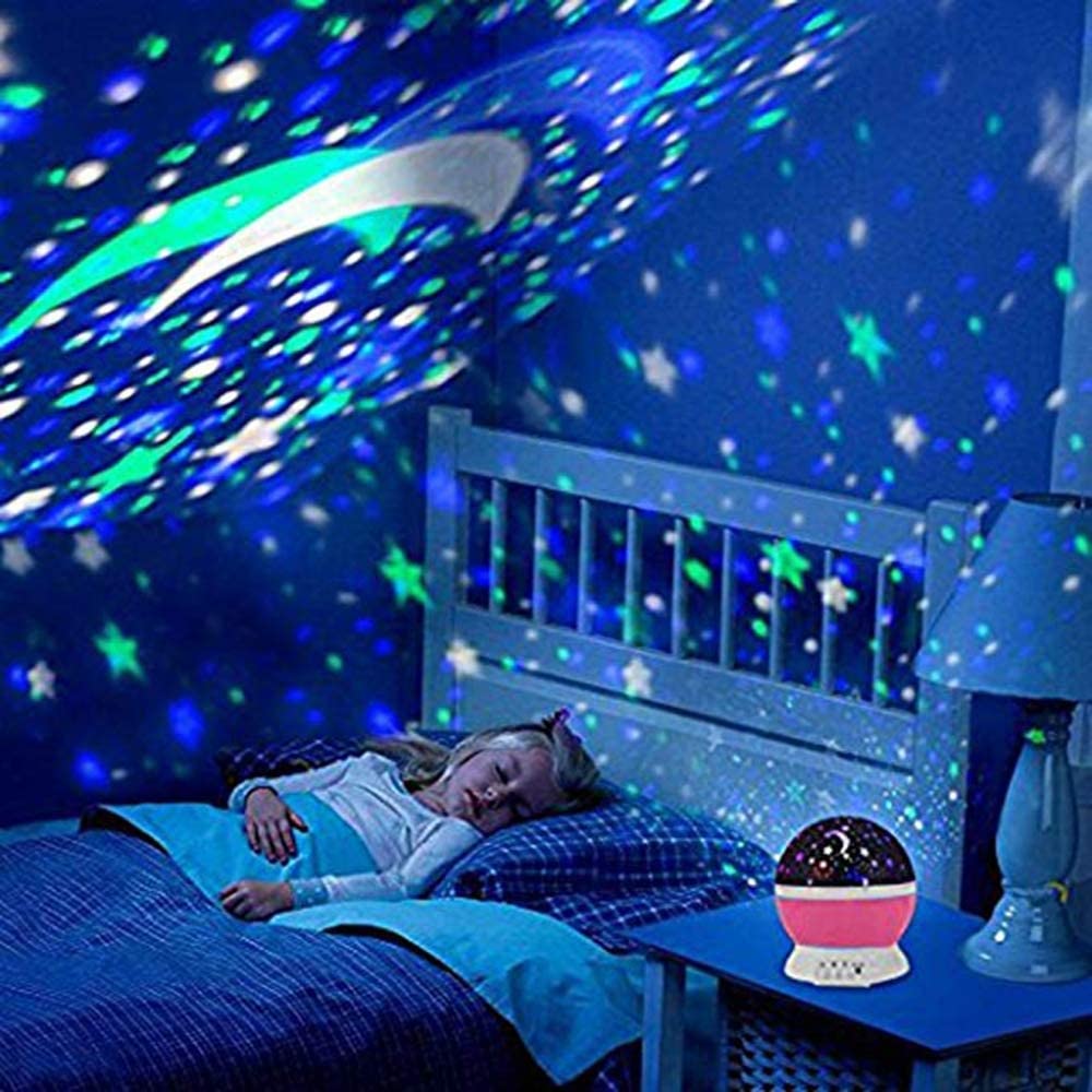 Star Master Dream Rotating Projection Lamp, Projector Lamp with USB Wire, Turn Any Room Into A Starry Sky (Multi Color)