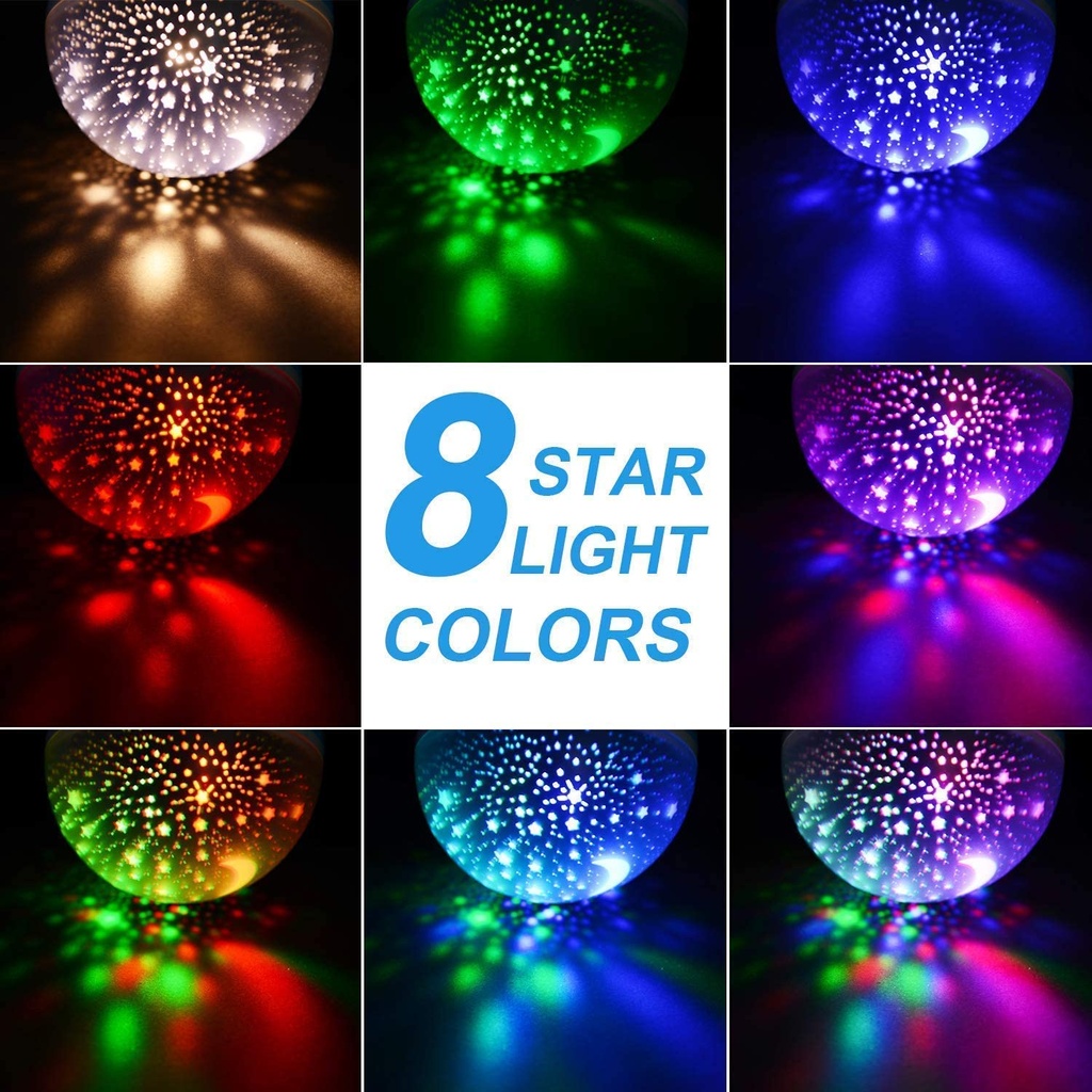 Star Master Dream Rotating Projection Lamp, Projector Lamp with USB Wire, Turn Any Room Into A Starry Sky (Multi Color)