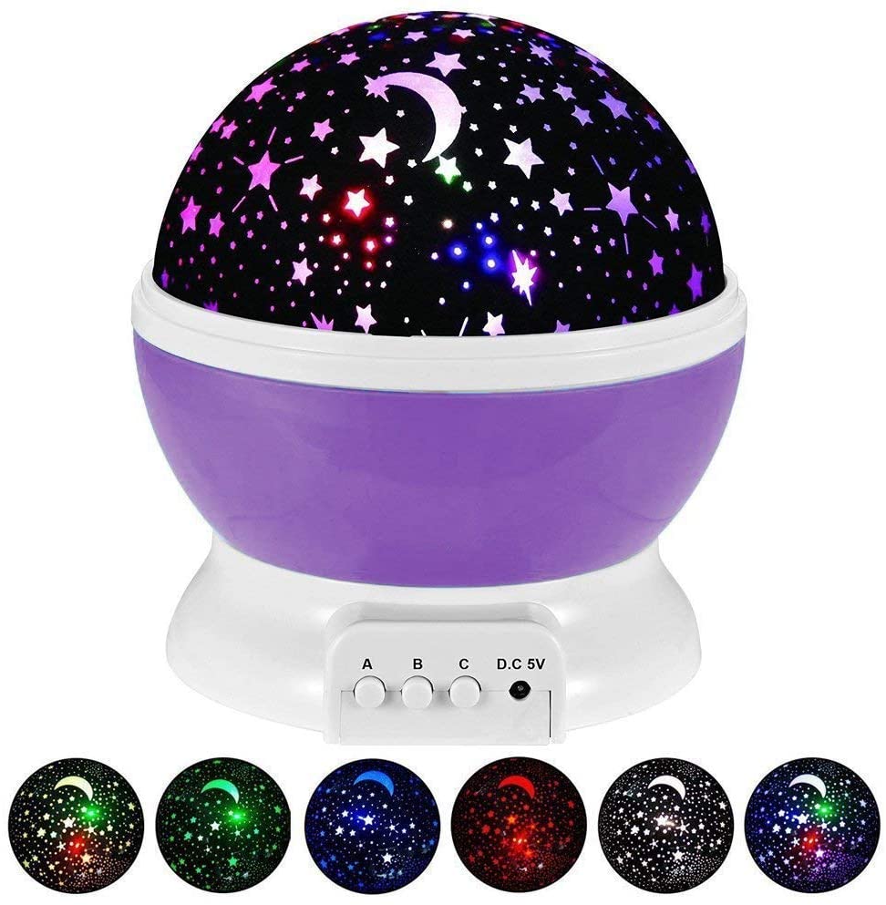 Star Master Dream Rotating Projection Lamp, Projector Lamp with USB Wire, Turn Any Room Into A Starry Sky (Multi Color)