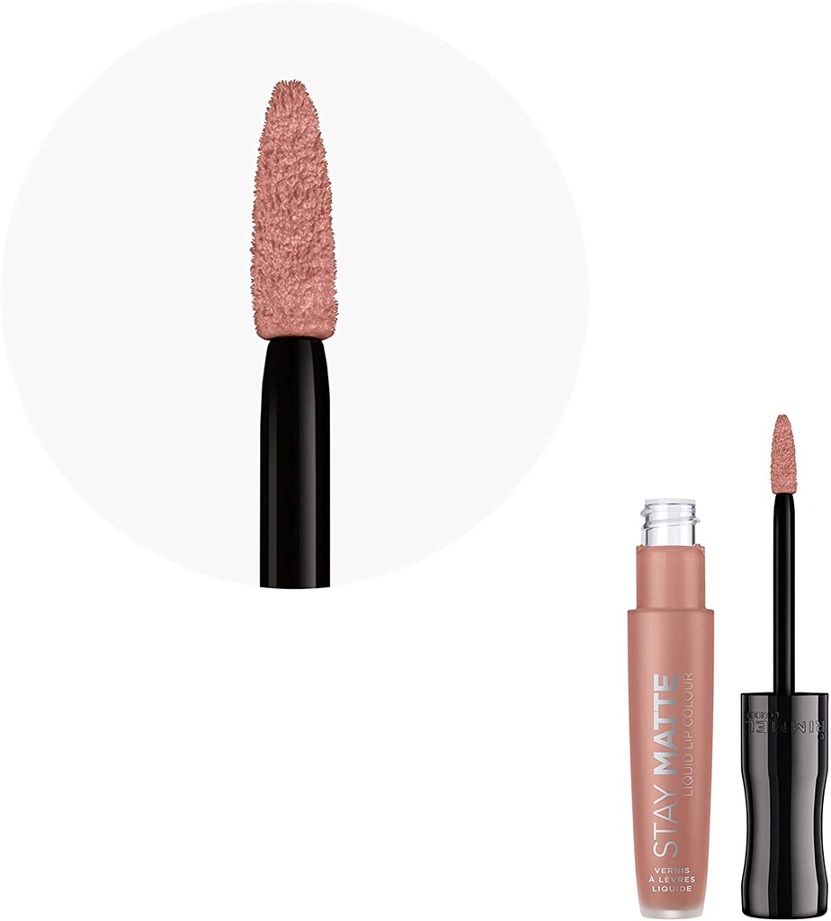 Rimmel London Stay Matte Liquid Lip Colour, 0.18Fl oz 5.5ml, Mwah