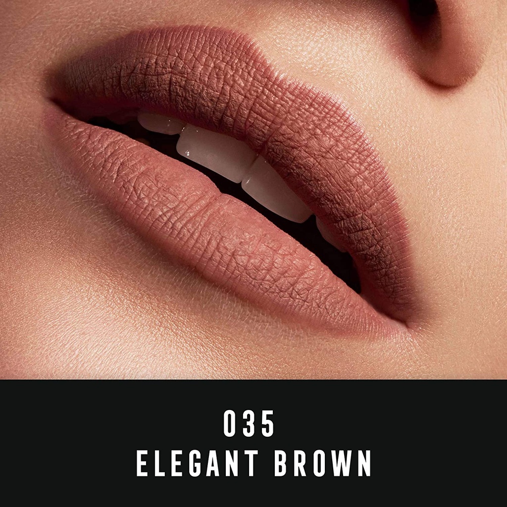 Max Factor Lipfinity Velvet Matte Liquid Lip, 035 Elegant Brown