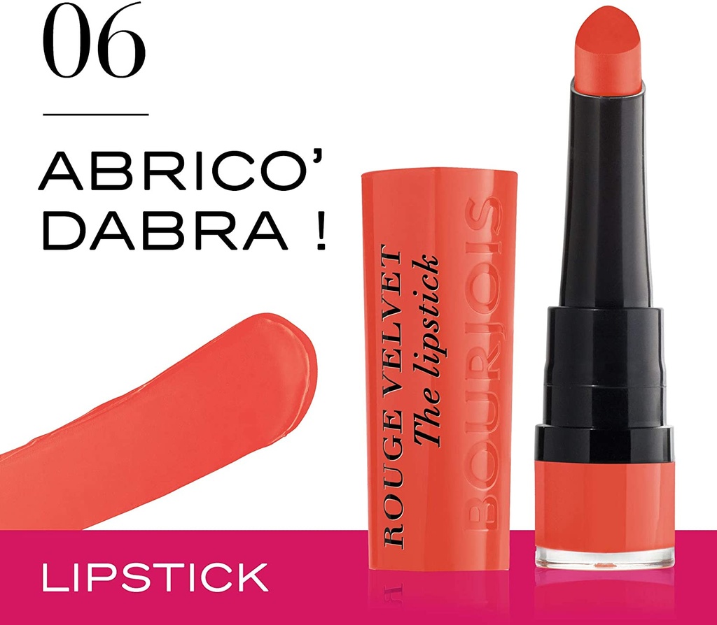 Bourjois Rouge Velvet The Lipstick, 06 Abrico'dabra