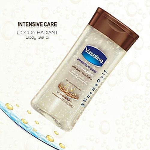 Vaseline Intensive Care Cocoa Radiant Body Gel Oil 6.8 FL OZ, 200mL