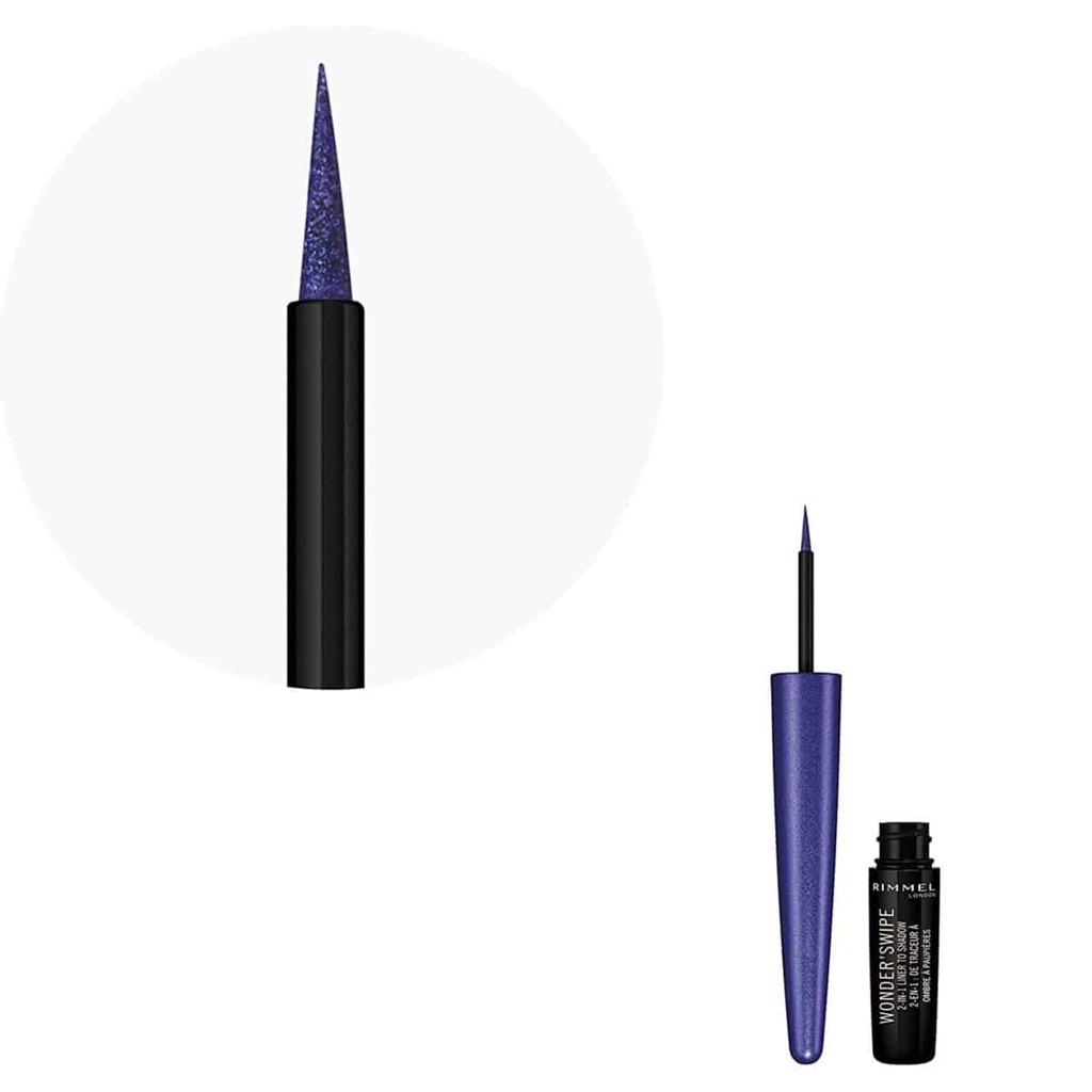Rimmel Wonder Swipe 2-in-1 Glitter Eyeliner to Eyeshadow, Cool Af