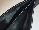 Elegant Genuine Leather Wallet & Card Holders - V Pockets - Black