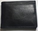 Elegant Genuine Leather Wallet & Card Holder - Quad Folding - Black